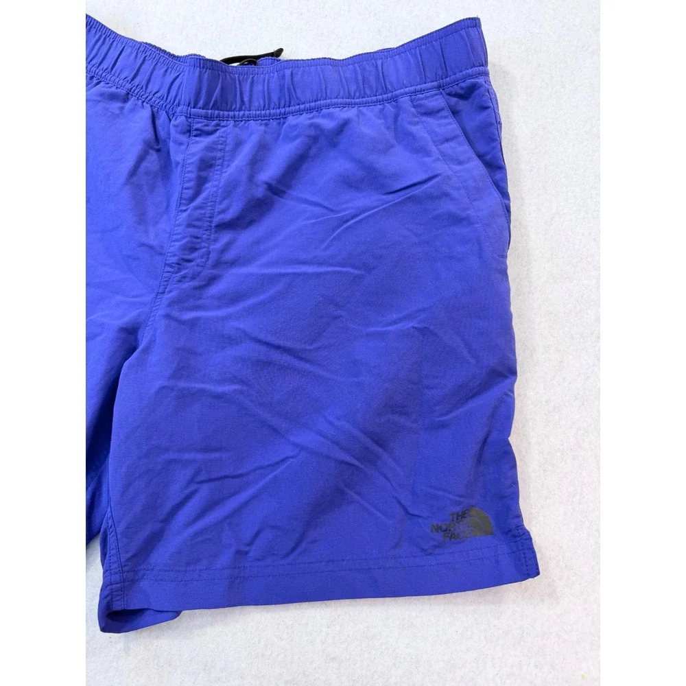 The North Face Mens Purple Athletic Hiking Shorts Elastic Waist Size XL  READ